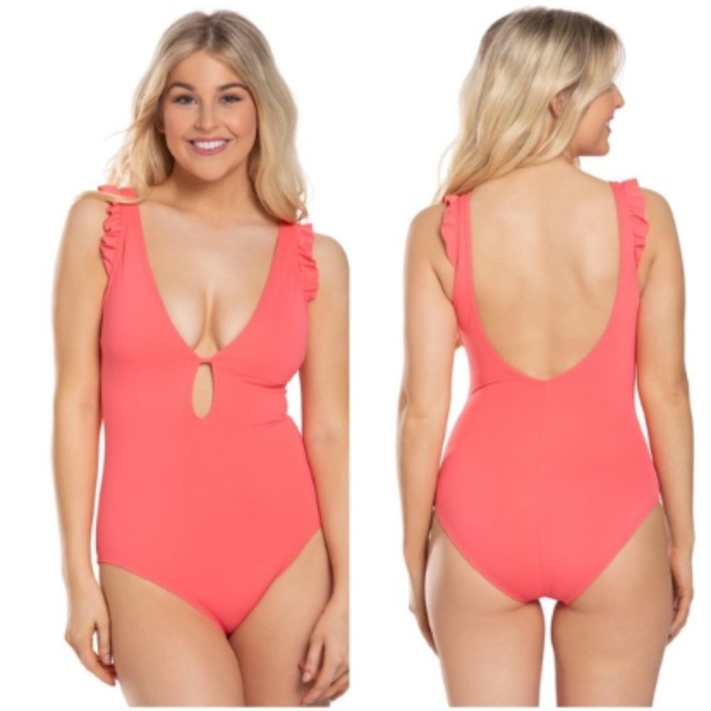 NEW Kate Spade Swimsuit One Piece with Ruffles